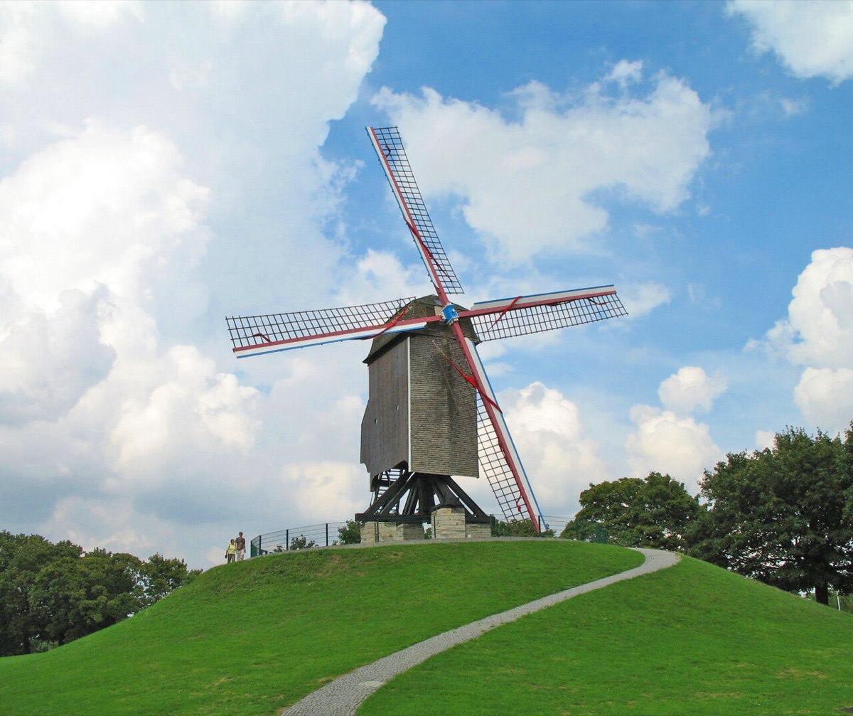 Les moulins du Kruisvest, à Bruges.