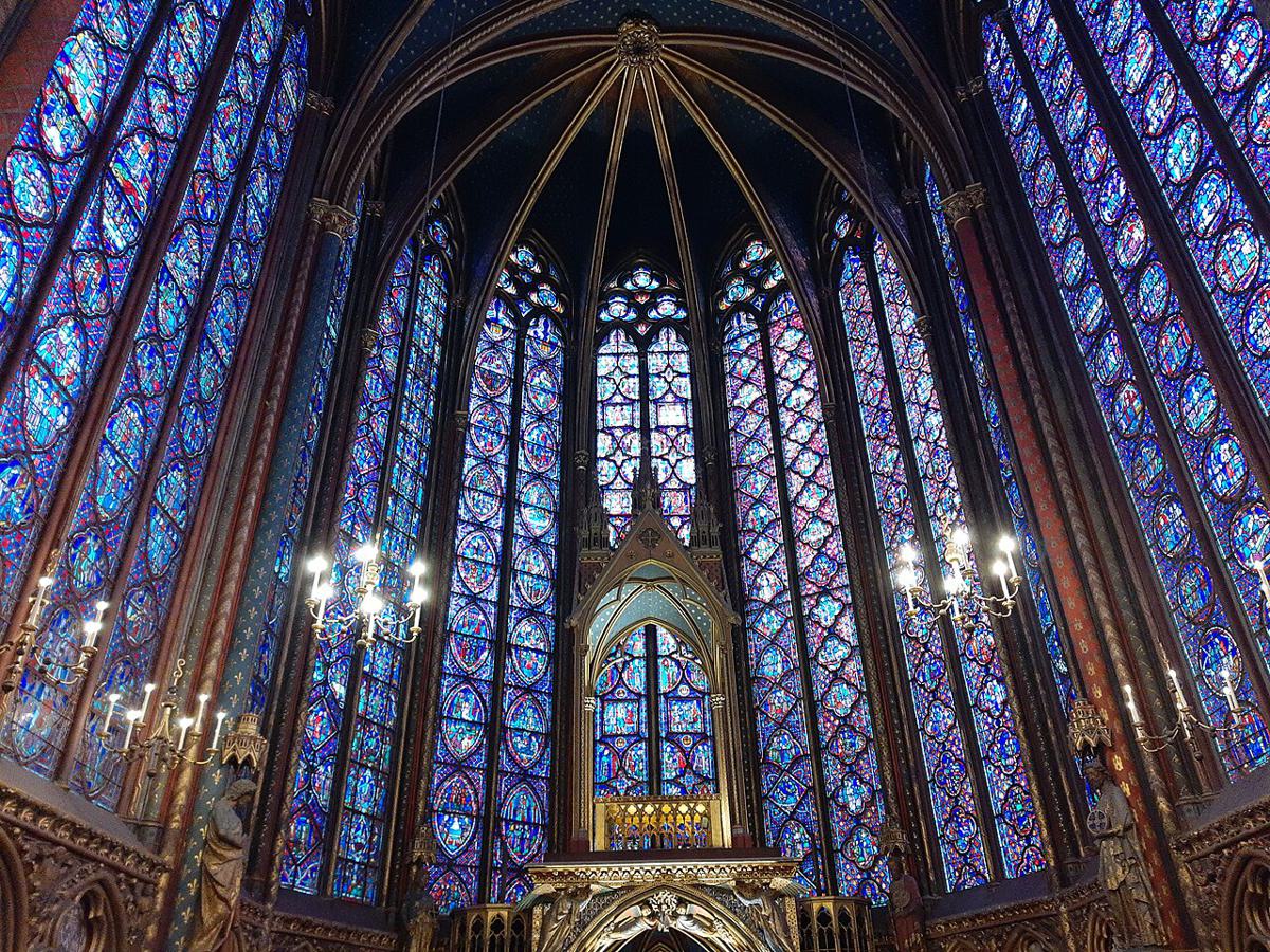 La Sainte-Chapelle, à Paris.